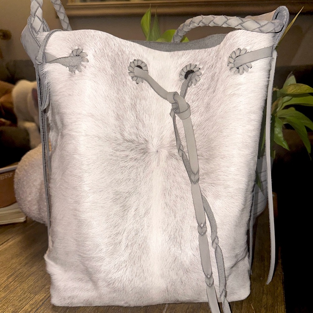 Handmade cowhide tote